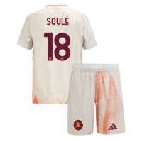 Maglia Calcio AS Roma Matias Soule #18 Seconda Divisa Bambino 2024-25 Manica Corta (+ pantaloncini)